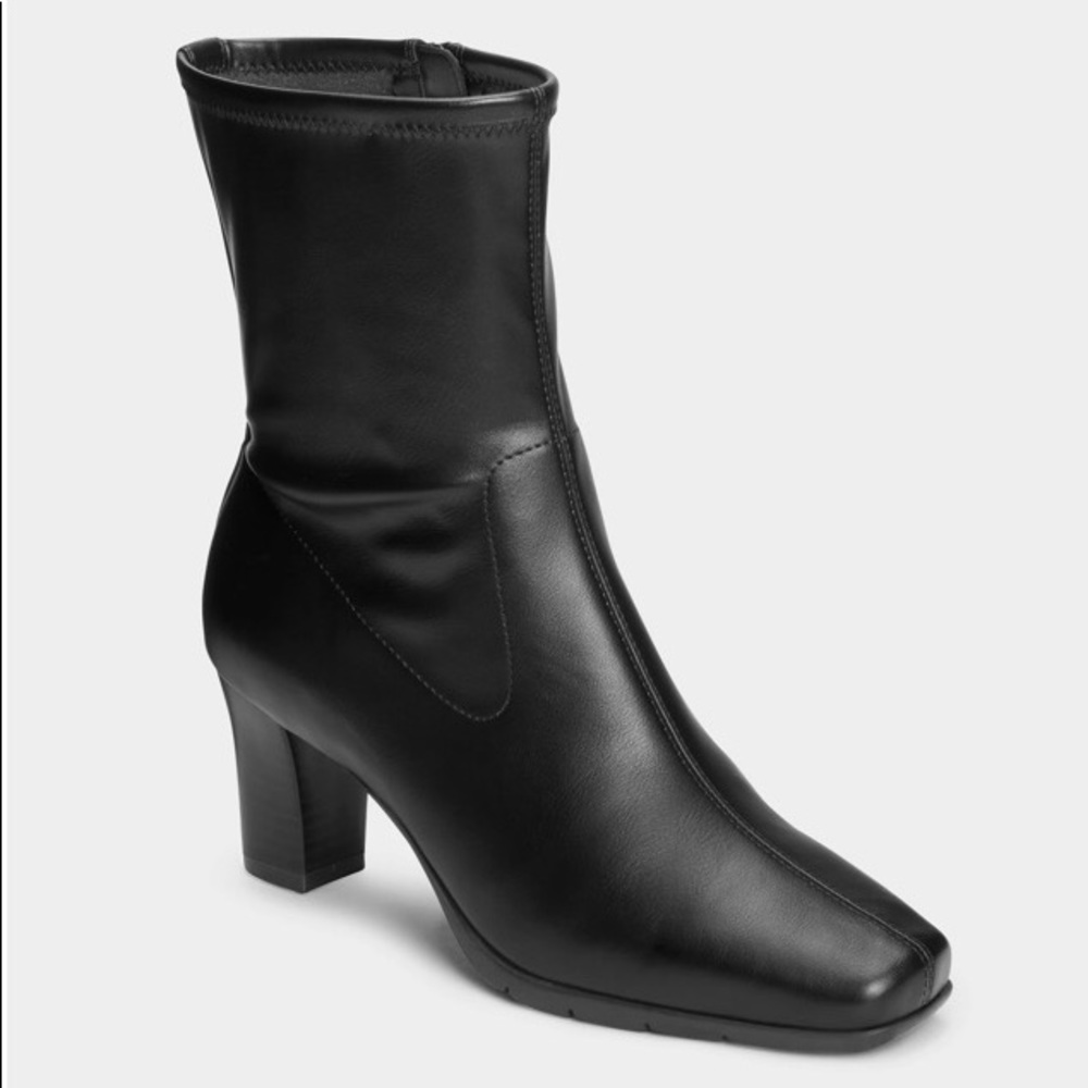 SALE NEW AEROSOLES CINNAMON ANKLE SOCK BOOTS